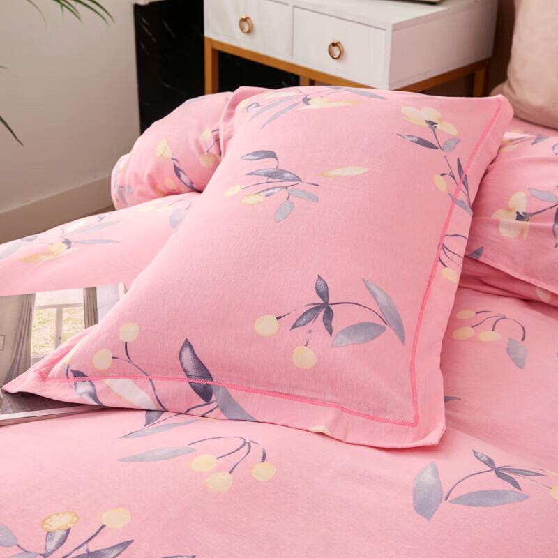 ORTEGA Pure Cotton Flannel 4-Piece Bedding Set
