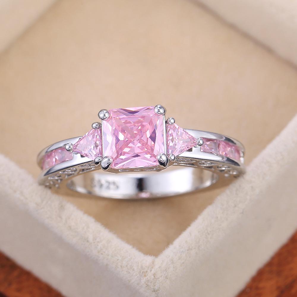Women'S Zircon Wedding Rings, Pair Rings, Wedding Accessories, Proposal Jewelry