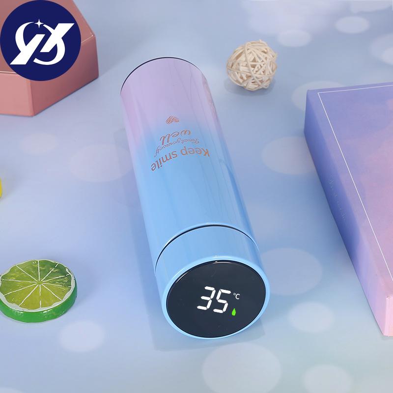 480ML Stainless Steel High-value Thermos Bottle with Intelligent Temperature Display Temperature Sensor Display Thermos Cup