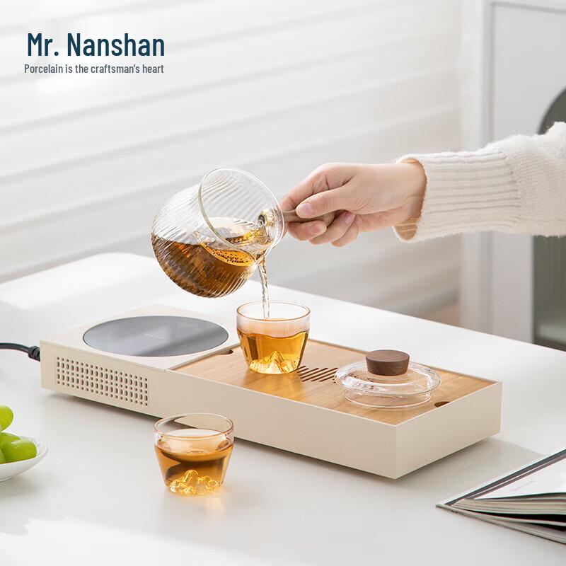 Nanshan Integrated Melamine Tea Tray Set with Kettle