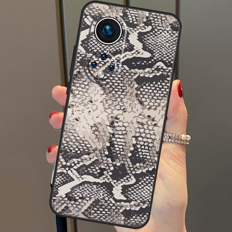 Custodia in Pelle di Serpente Cobra Pitone per Honor X8b X9b 90 70 50 Magic 5 Pro Magic 6 Lite X6 X7 X8 X9 X6a X7a X8a X9a Cover