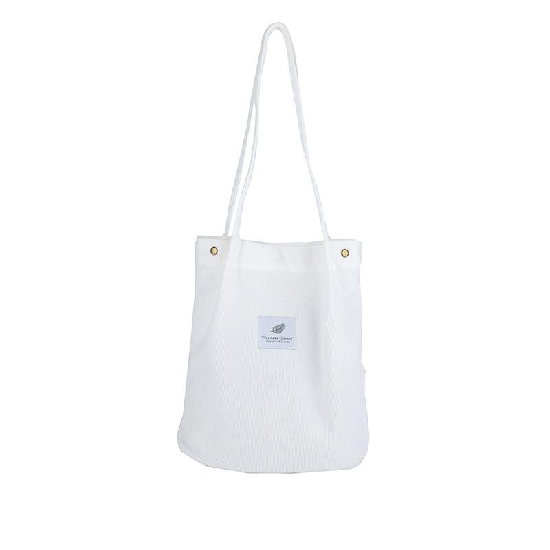 Modische Cord-Umhängetasche - Vielseitige Handtasche mit großem Fassungsvermögen für Damen