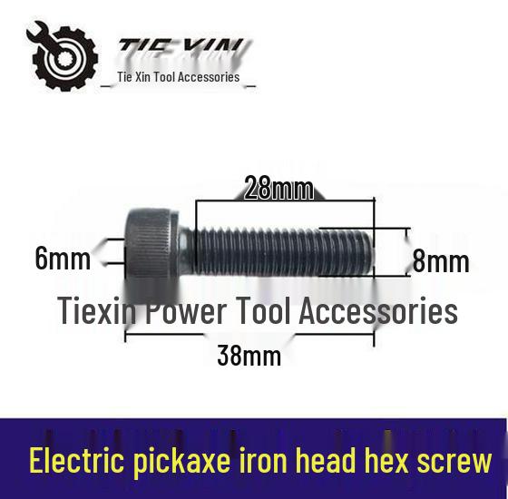 

Small Electric Hammer with 8x38mm Iron Head and 8mm Hex Screw