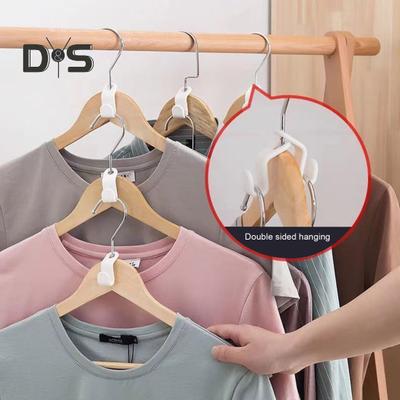 50 Adet Elbise Askısı Bağlantı Kancaları Mini Boyut Çok Renkli Çok Yönlü Yerden Tasarruf Sağlayan Askılar Elbise Askısı Klipsleri