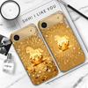 The shining golden pony For IPhone 17Pro Max 16 17 Pro 15 Pro 14 13 Plus 12 Mini 11Pro Max XR 16E 17 Air Golden glass phone case