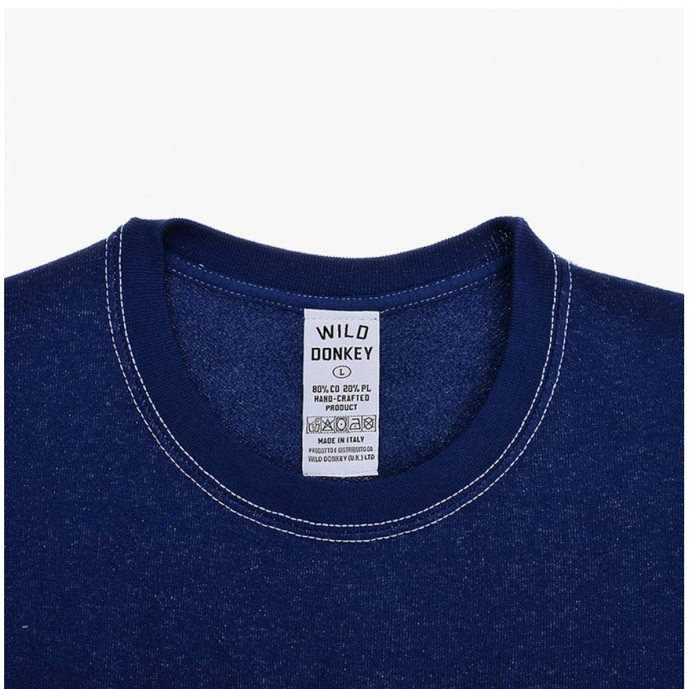 Wildes Esel Unisex Sweatshirt Fg Freezegefärbt Marineblau