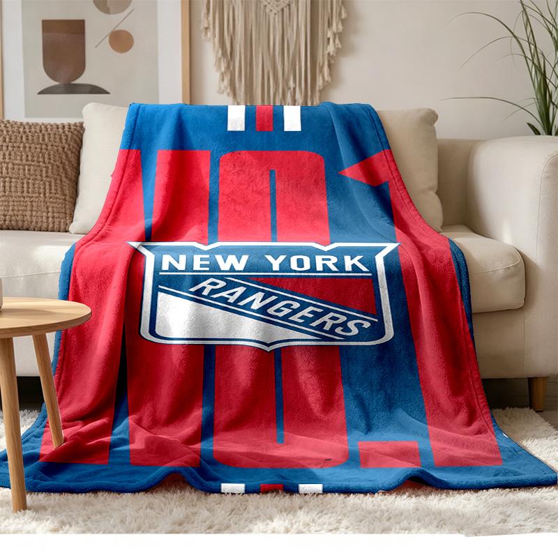 New York Rangers Soft and comfortable flannel Suitable for sofas living rooms outdoor camping travel and also makes a great anniversary gif