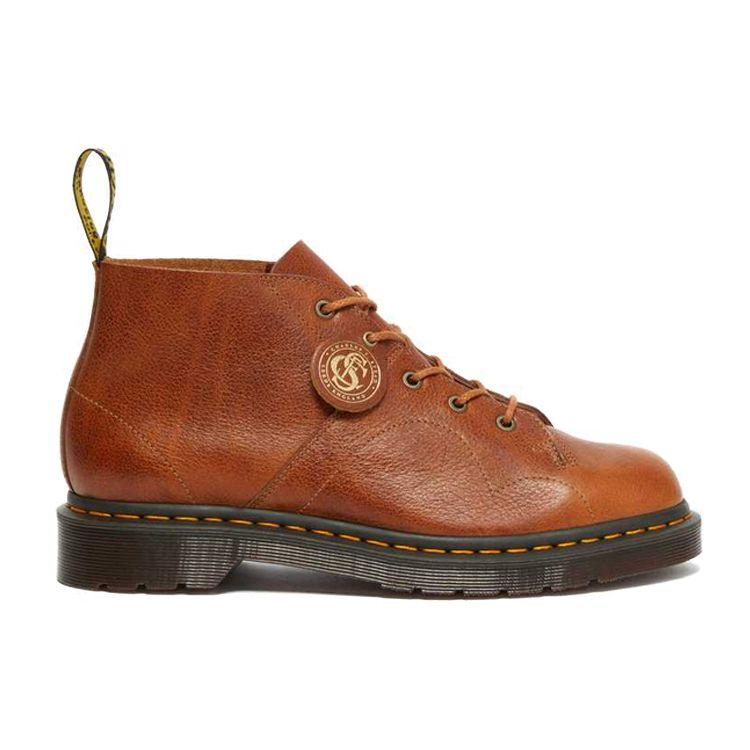 Dr. Martens Church Buckingham Shock Absorbing Non-Slip Fashion Round Toe Ankle Boots Unisex boots Brown 26857226