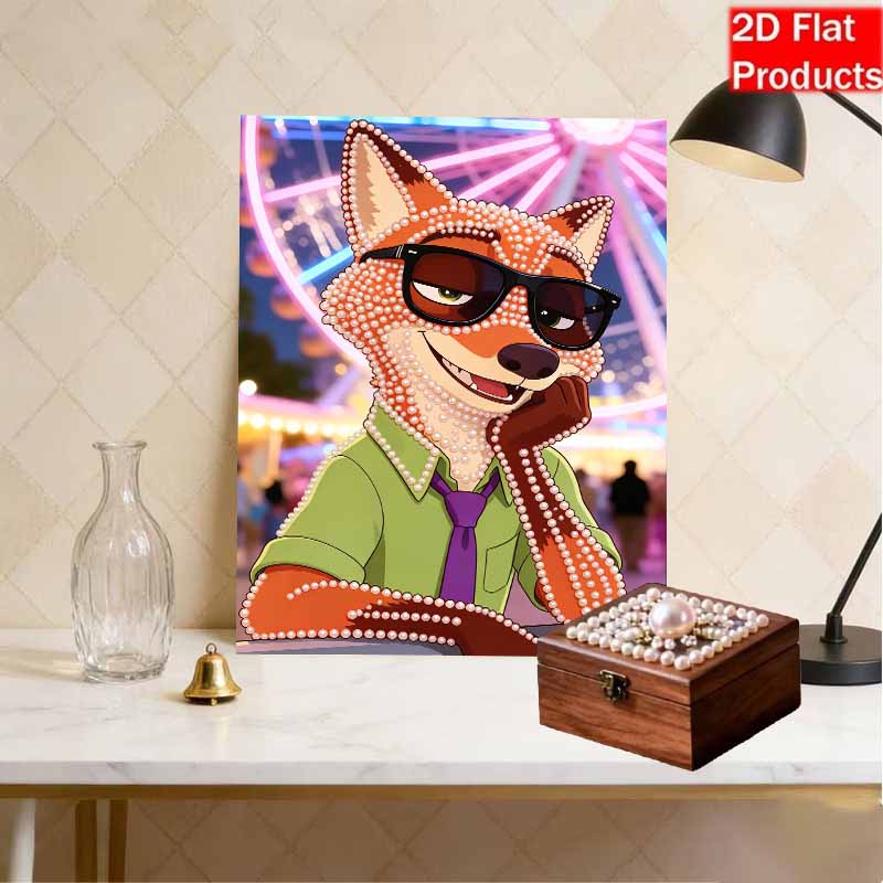 Disney Pearl Painting DIY Zootopia Nickelodeon Party King Pearl Art Painting Pearl Gem Painting, Home Wall Decoration Crafts