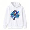 Kids Boys Girls Casual Pullover Hoodie, Cool Graffiti Cartoon Speed Hedgehog Print Long Sleeve Comfortable Soft Streetwear Hooded Sweatshirt for
