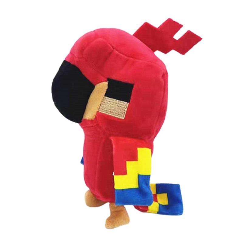 Мягкая плюшевая игрушка-попугай из Майнкрафт, кукла, мягкая набивная подушка-подушка для отличного подарка красный