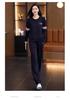 Women's Spring-Autumn 2026 Fashion: Loose Round Neck Hoodie and Casual Running Suit Set