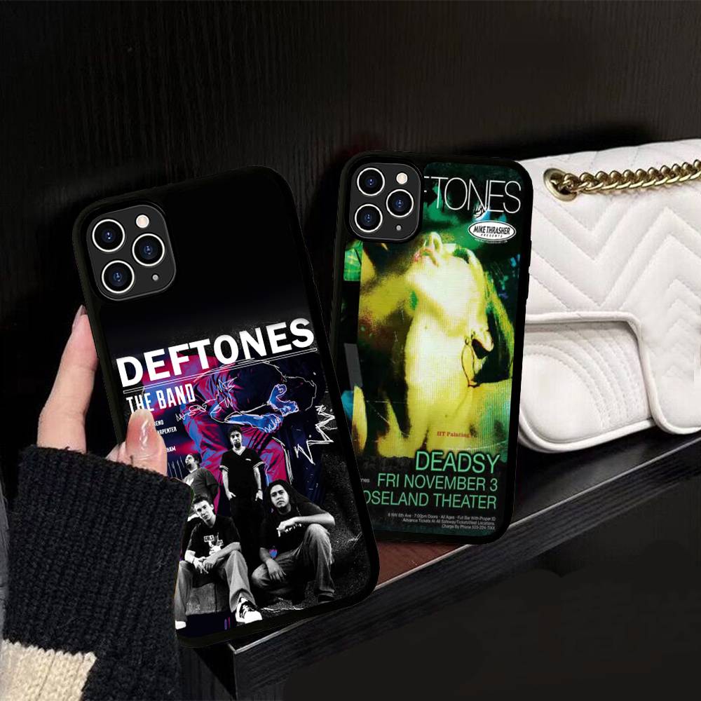 Alternative Metal Band Deftones Phone Case For Iphone 11 12 13 14 15 Pro Max 17 16 Plus Hard PC+TPU Back Cover