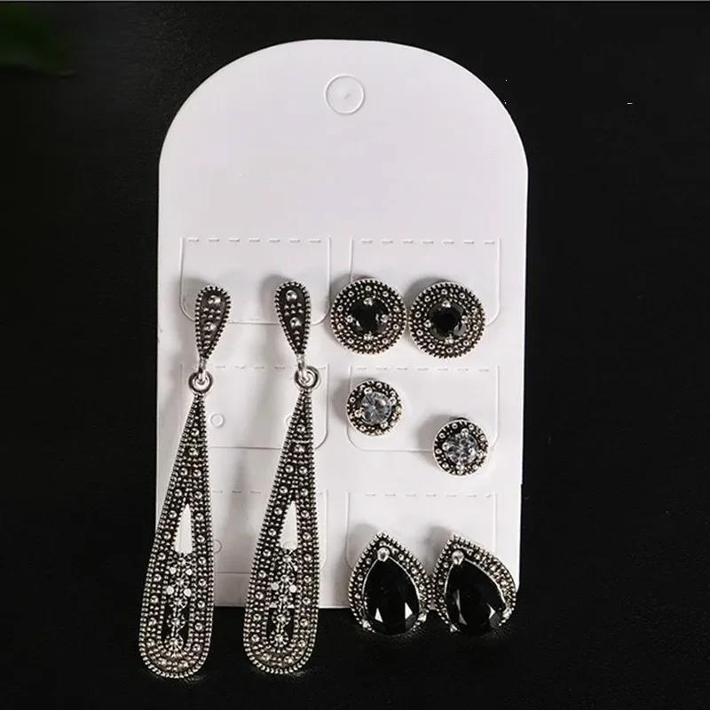 Women Summer Fashion Crystal Bohemian Earring Stud Earrings Boucle D'oreille Jewelry Dazzling Cubic Zirconia Opal Brincos Gifts