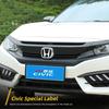 For Honda 2006-2019 8th 9th 10th 11th Car Mirror surface Logo Front Grille Trunk JMYID56 Steering Wheel Decoration Accessories