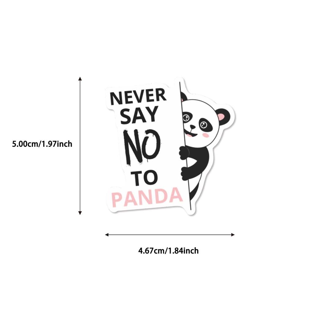 50 Cute Waterproof Panda Stickers: Perfect for Phones, Luggage, and Children's Decoration