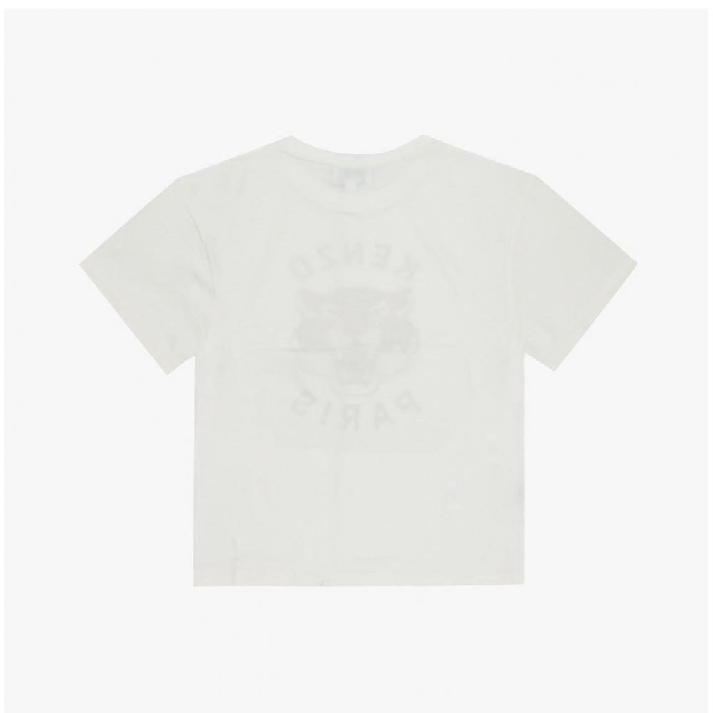 Kenzo Kids ShorT Sleeve T shirT Tiger K61505 117