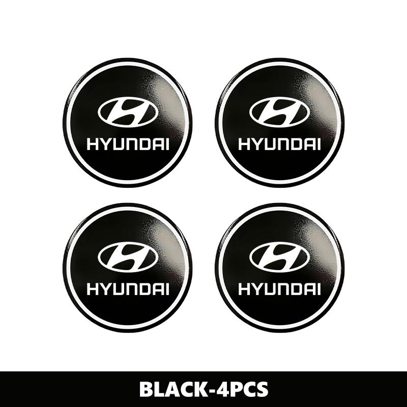 4pcs 56mm Aluminium Car Logo Wheel Center Caps Hubcaps Sticker For Hyundai Genesis Azera GDI i10 i20 i30 i40 ix20 ix35 Accent HH52