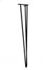 Juego de Patas Horquilla Loft 4 piezas, negro mate, altura 71 cm