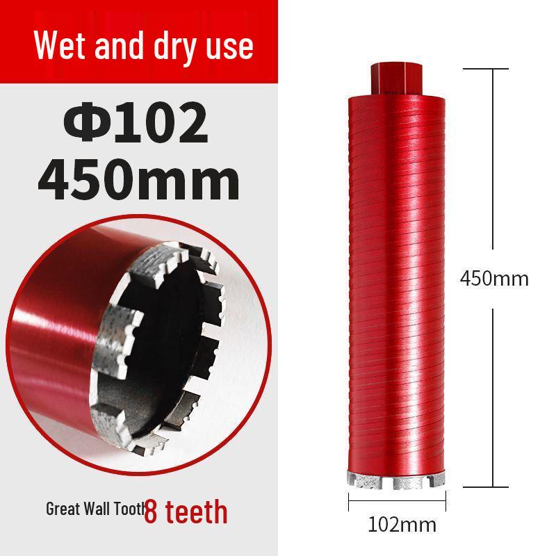 Threaded Diamond Drill Bit for Dry & Wet Use - Ideal for Hole Opening and Air Conditioning Drilling.