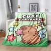 Cute Capybara Party Blankets are suitable for living rooms,making them an ideal choice for outdoor travel and gifts.