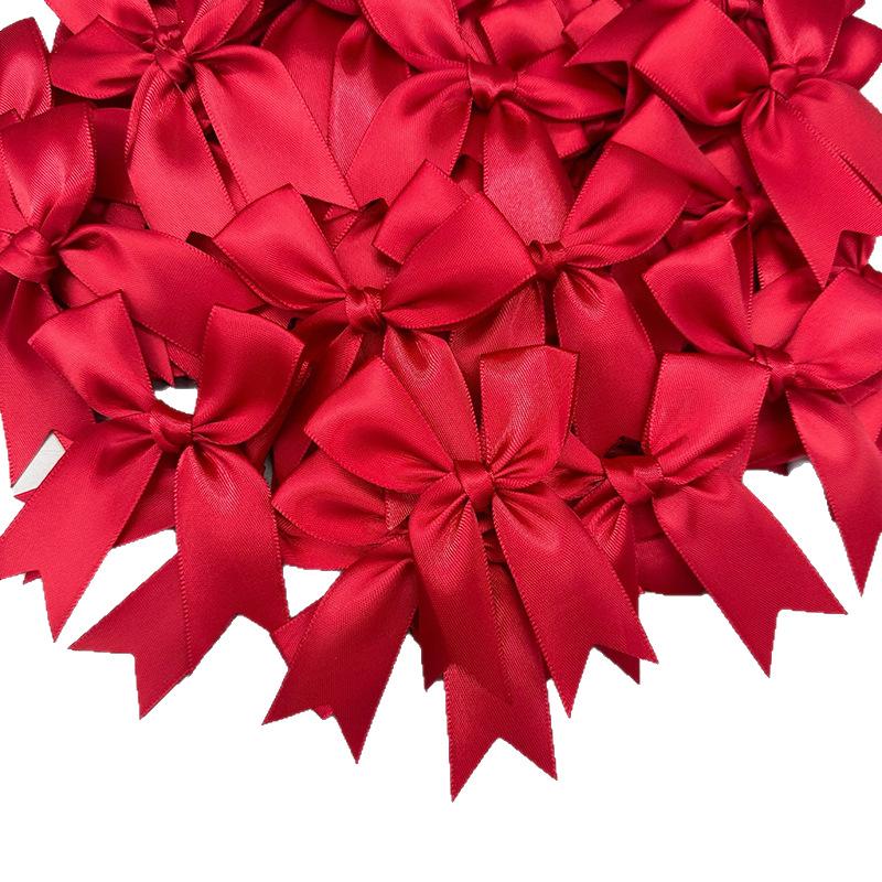20Pcs/pack 25mm Decorative Ribbon Bow Gift Packaging Bowknot Handicrafts Birthday Wedding Decorations DIY Craft Material
