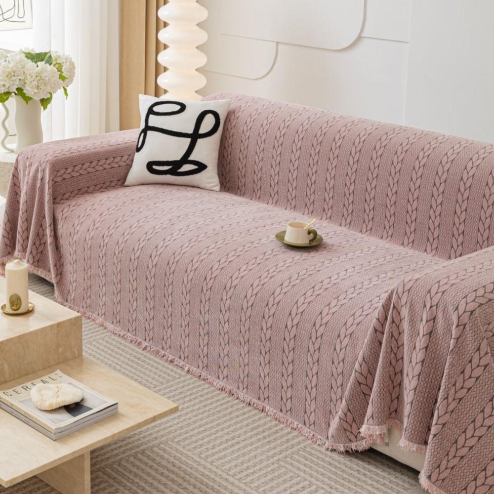 Sofa Cushion Cover Double Side Couch Cover Chenille Wheatear Pattern Sofa Slipcover housse canapé 3 places inclinable