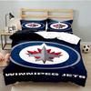 Jets Hockey Team 3PCS Bedding set,Ideal for 1pc Duvet Cover And 2pcs Pillowcases Perfect for Fan gift,Ideal for Bedroom, Dormitory