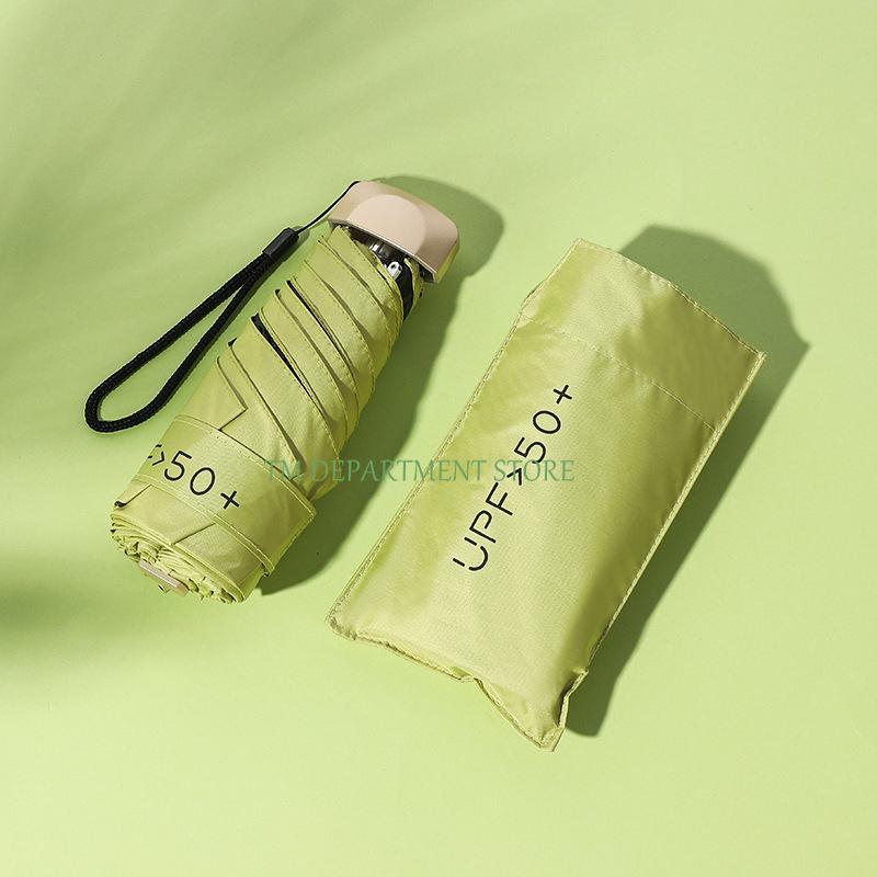 

Складной дорожный зонт с 8 ребрами, мини-компактный карманный зонт от дождя и солнца, ветрозащитный, непромокаемый с капсулой для повседневной жизни, UPF 50