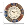 Large Hand-Painted Varli Design Abstract Wall Clock