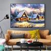 RUOPOTY Painting By Numbers Winter Landscape Hand Painted Art Gift DIY Picture By Number Christmas Kits Home Decoration