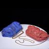 Shiny  Pleated Clutch Evening Bag for Women Chains Dumpling Bags New Folds Crystal Bags Bag
