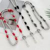 Paracord Rosary Red Rope Stainless Steel Beads St Michael Medal St Benedict Crucifix Jerusalem Cross Beads Prayer Rosar
