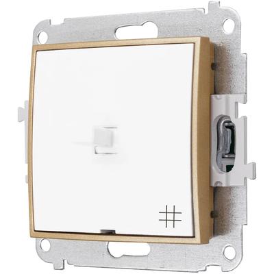 Switch Module Without Frame Crosses USA Karlik Mini Color White/gold