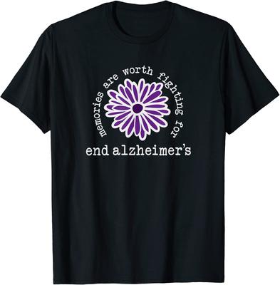 Alzheimer's Awareness Memories Worth Fighting For Unisex T-Shirt