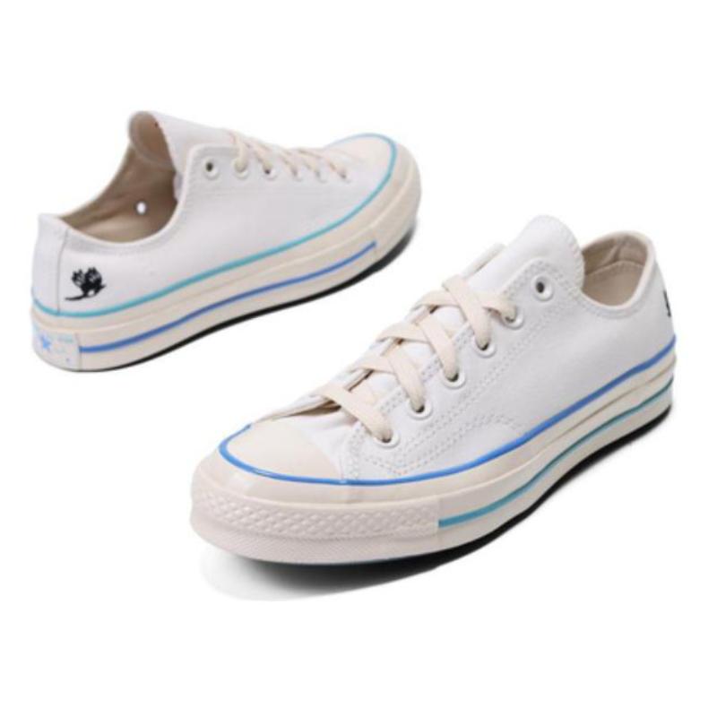 Converse Versatile Casual Relaxed and Comfortable Breathable Low-Top Canvas Shoes Unisex Vintage White