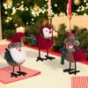 Cute Santa Claus Bird Decorations Handmade Merry Christmas Decor  Party Favors