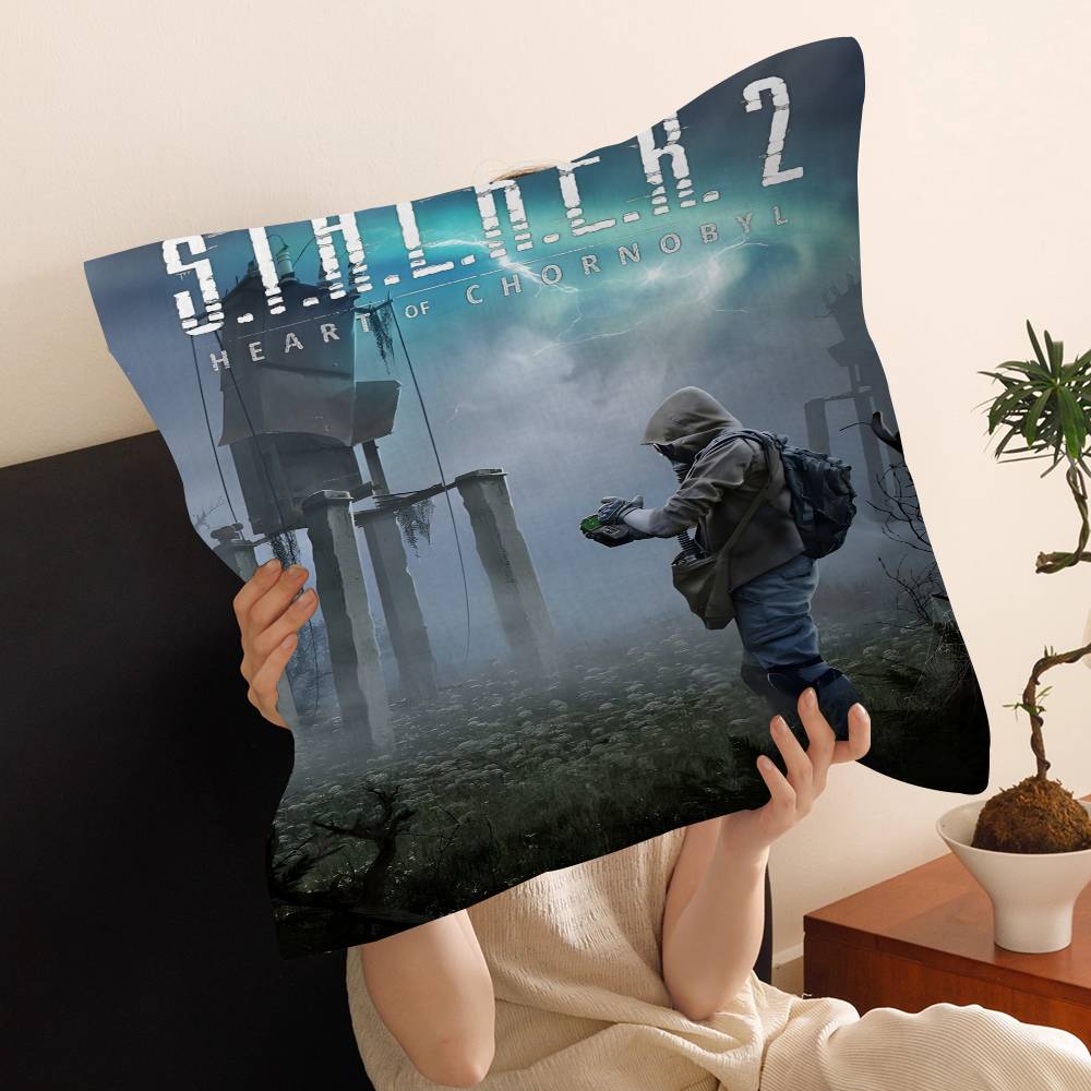 STALKER Heart of CChornoby Cushion Cover Pillow Cover Decor Pillowcase Printed Cushion Case for Couch