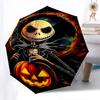 Nightmare Before Christmas Themed Automatic Opening and Closing Umbrella, Brightly Colored 8-rib Portable Umbrella, Suitable for Men and Women, A Perf