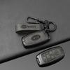 2026 Hot Car Sticker Zinc Alloy Leather Car Remote Key Case Cover Holder Shell For KIA Sedona Grand Carnival Sorento Protector K