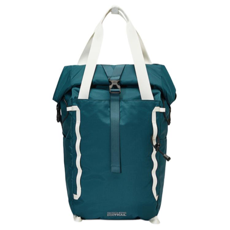 Skechers 19L Travel Multifunctional Large Capacity Casual Sports Fabric Backpack Unisex Backpack Dark-Blue L224U100-000Z Dark Blue