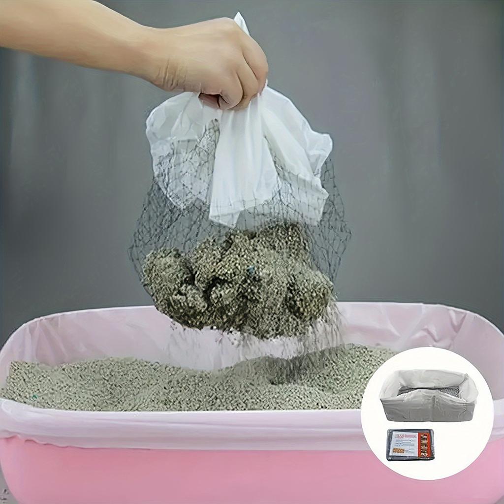 10pcs Lazy Cat Litter Net Bag Cat Litter Box Cat Litter Filter Bag