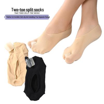 Hallux-Korrektur-Socken mit Zehentrennern für überlappende Zehen