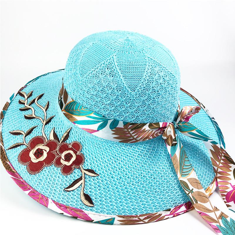 Summer Straw Sun Hat For Women With Wide Brim And Uv Protection For Beach And Outdoor Use