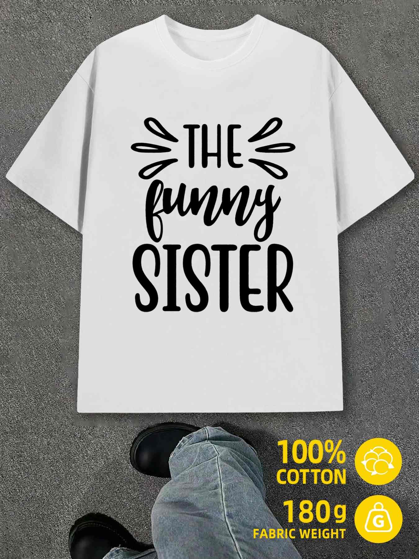 T-Shirt Y2K Sibling Humor Shirts T-Shirts White S