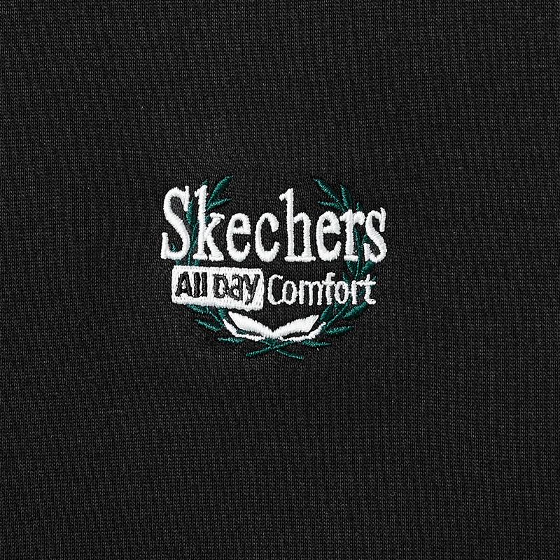 Skechers Sports Alliance Series Loose Soft Solid Color Pullover Sweatshirt Unisex sweatshirt L325U041-0018