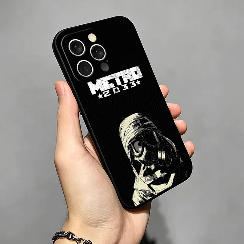 Soft Phone Case For iPhone 17 16 Pro Max 15 Metro 2033 16E 17E 14 Plus 13 Mini 12 XS 7 SE 8 Air Black Cover Shell