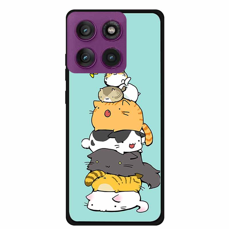For Motorola Edge 60 Pro 5G Case Edge60 Pro Phone Case Tiger Black Silicone Soft Back Cover For Motorola Edge 60 Pro Case Coque