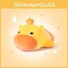 Cuter Capybara Plush Toy Withorange On Top Design For Kids Bedroom Gift Decor