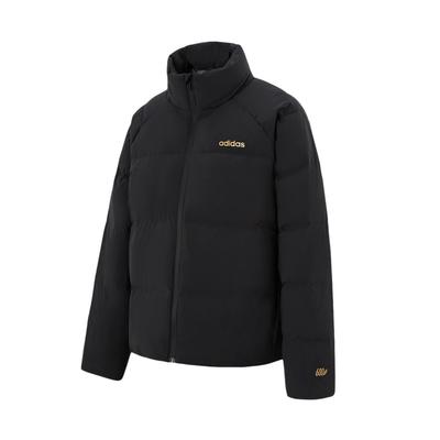 Down Jackets Women's Black Stand Collar Moderate KC4648